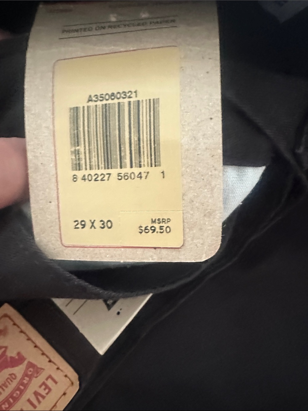 Levi's Black Straight-Leg Women's Jeans - Picture 2 of 4